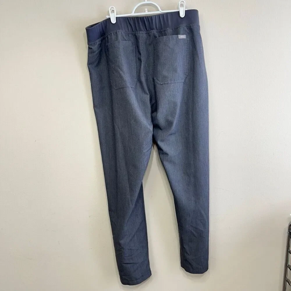 Figs High Waisted Livingston Basic Scrub Pants Gray XL Women